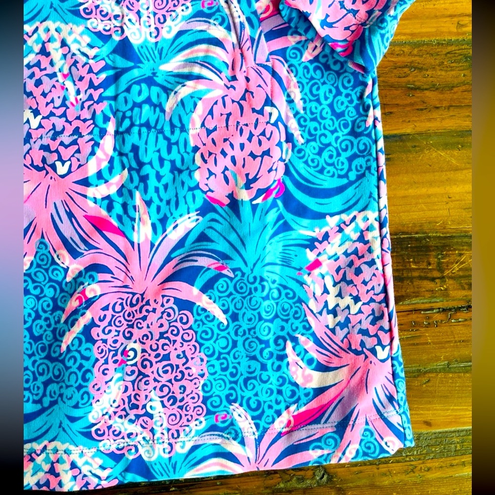 Lilly Pulitzer Little Skipper Borealis Blue Tropic Down Low Dress - Picture 3 of 8